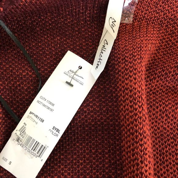NY Collection Sweater Long Cardigan POCKETS NWT S - Picture 6 of 8